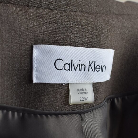 Calvin Klein Blazer Brown 22W NEW - Picture 8 of 8